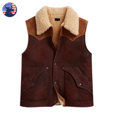 Gilet uomo robusto pelle di