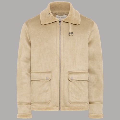 Blend giacca eco montone beige