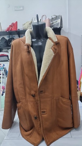 Montone shearling uomo marrone - montone,