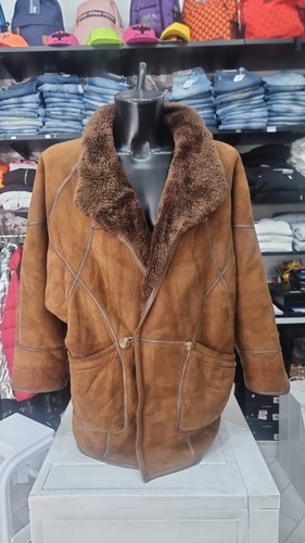 Montone shearling uomo marrone - montone,